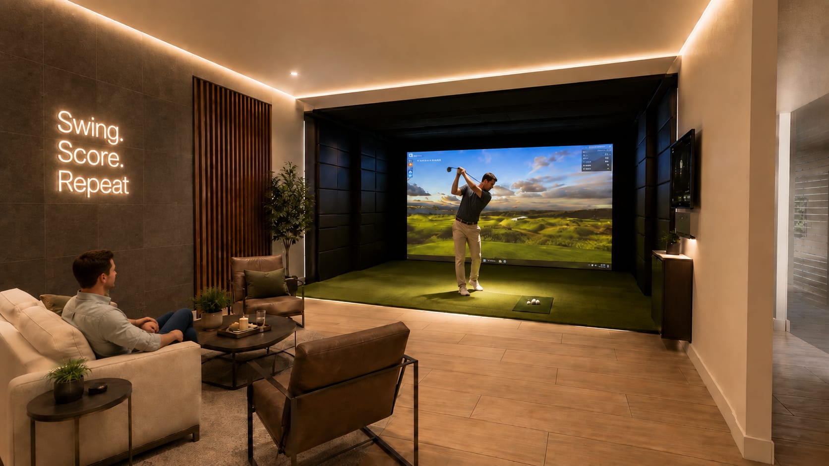 Golf Simulator Lounge